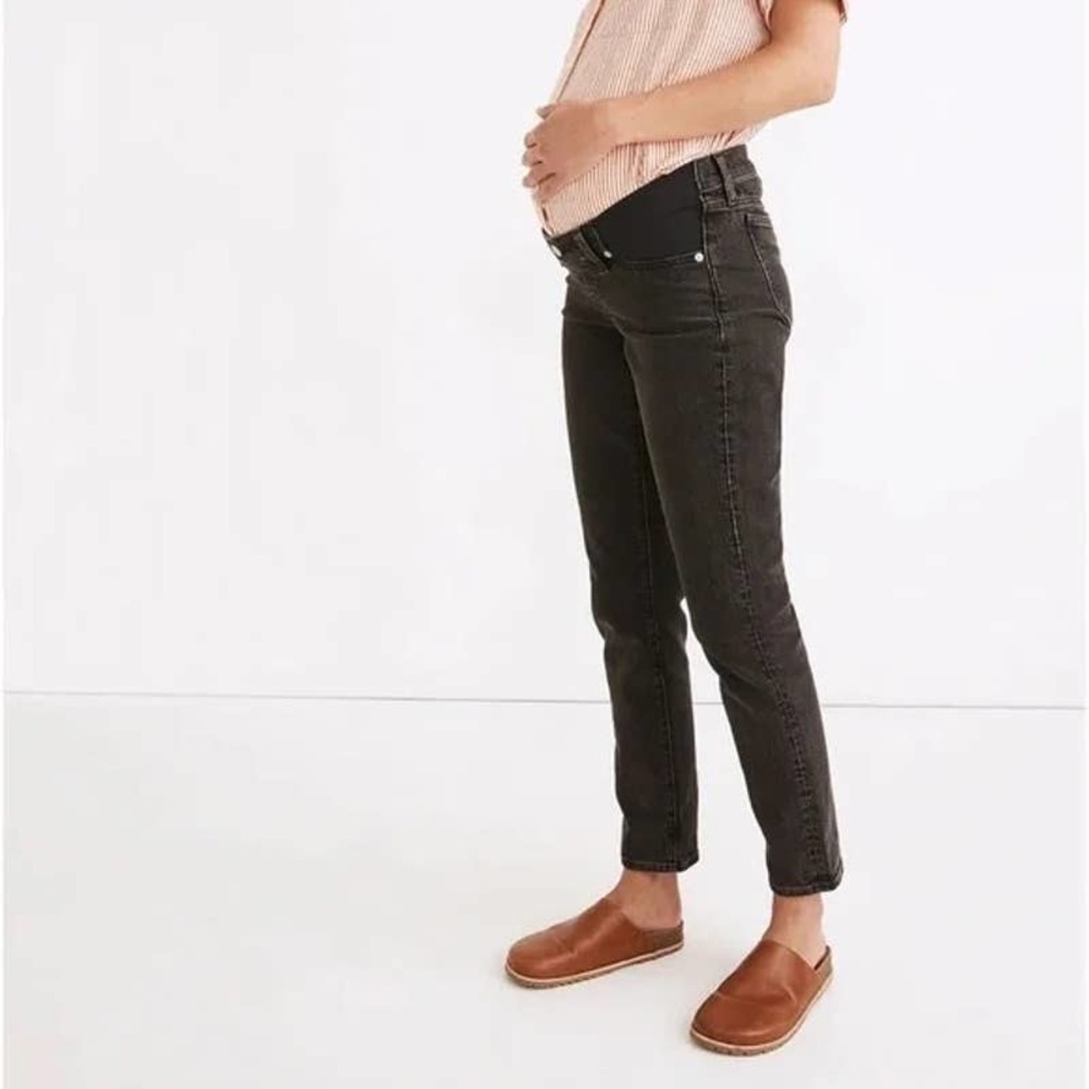 Madewell Maternity Side-Panel Perfect Vintage Jeans in Lunar Wash 25 NWT